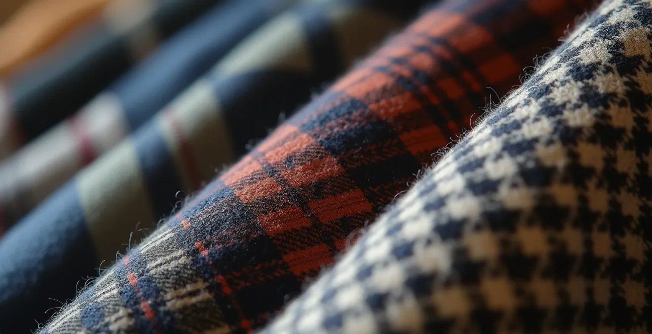 A thoughtfully arranged professional capsule wardrobe showcasing British high-street fashion